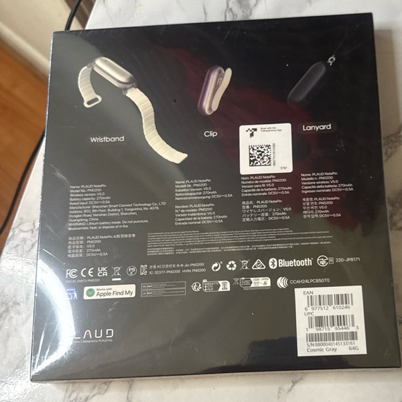 SEALED Plaud NotePin Bundle Wearable AI Memory Capsule Black 64G Bluetooth - Picture 3 of 13